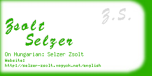 zsolt selzer business card